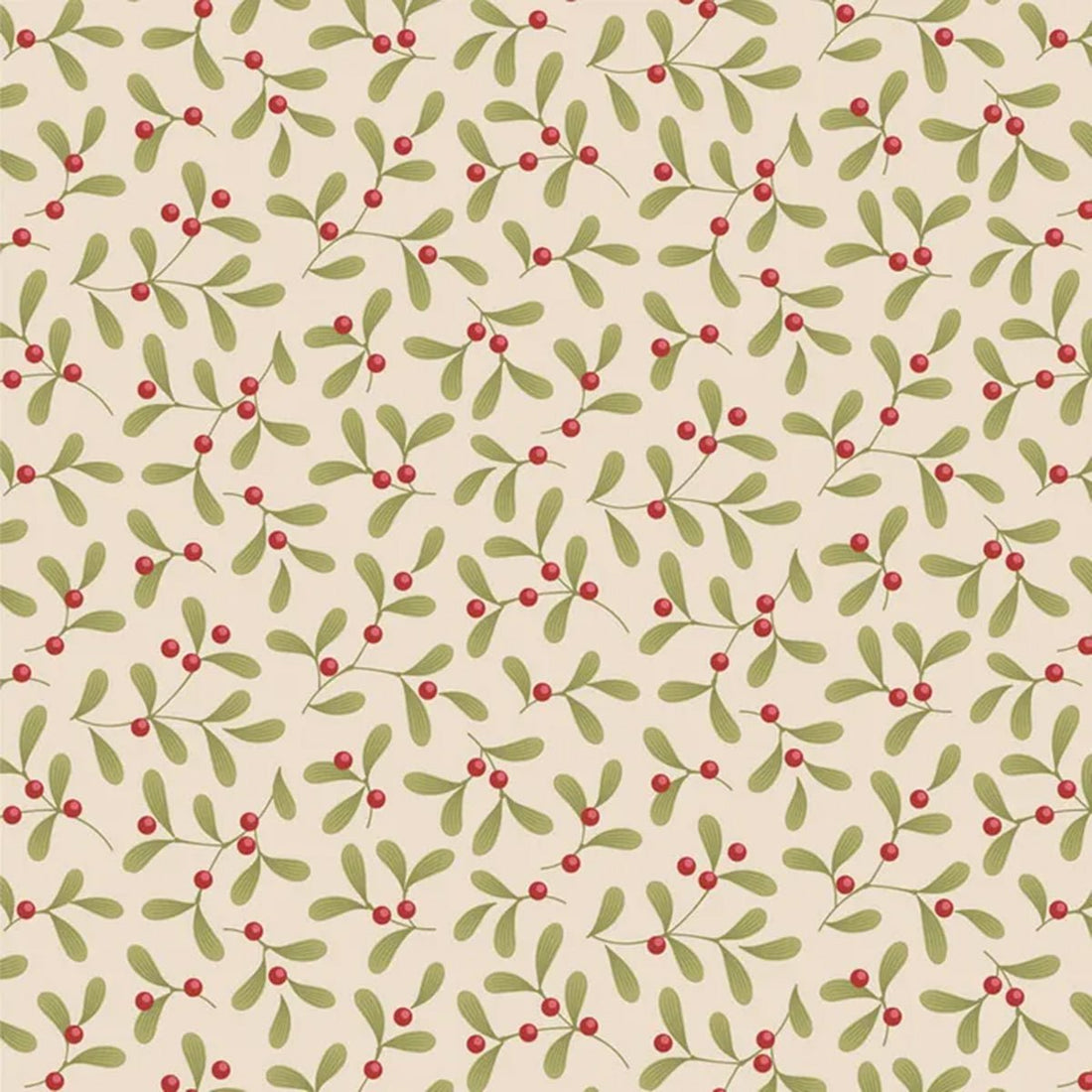 Merry Little Christmas - Mistletoe - Cream - Amy Kallissa