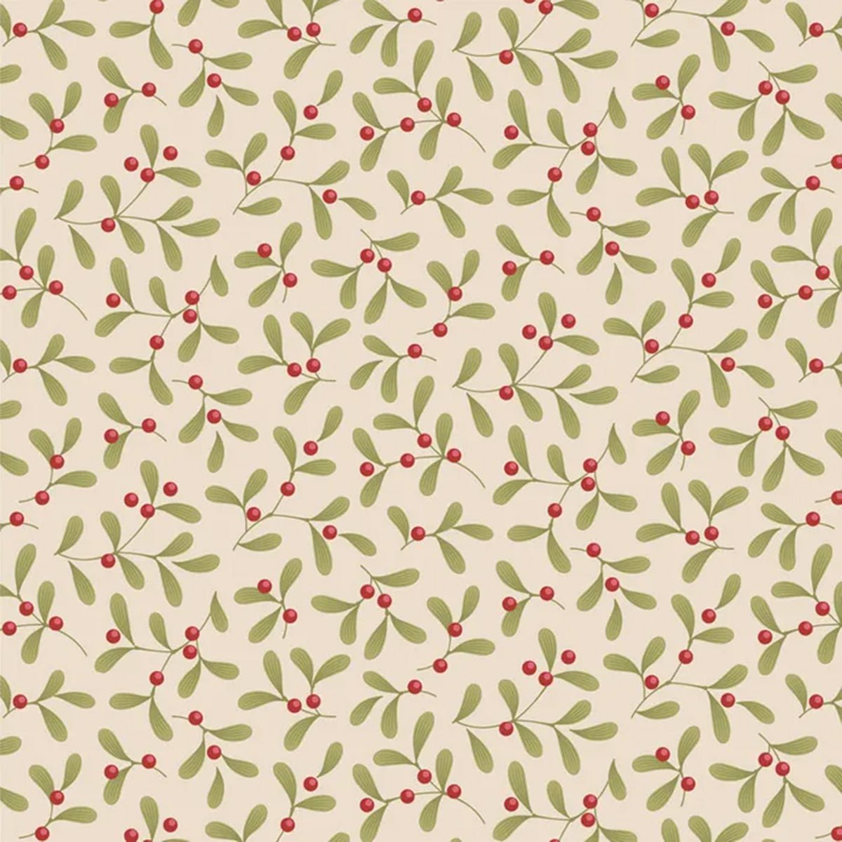 Merry Little Christmas - Mistletoe - Cream - Amy Kallissa