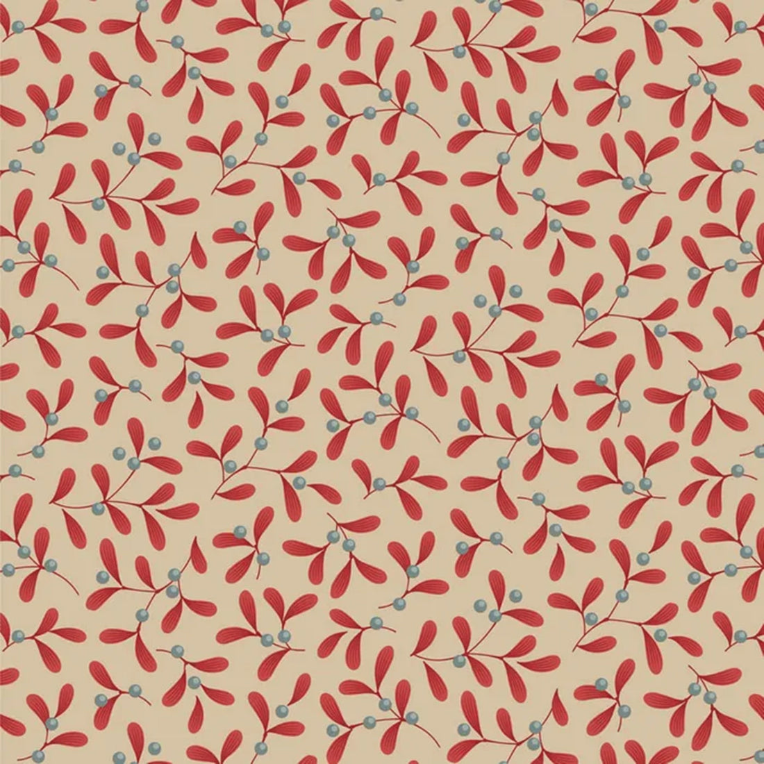 Merry Little Christmas - Mistletoe - Red