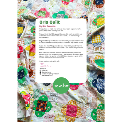 Orla Quilt Pattern - Amy Kallissa