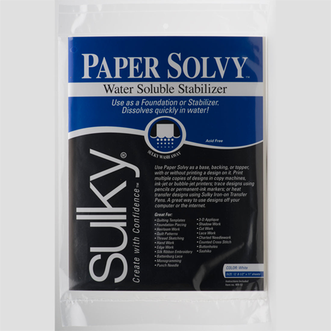 Sulky Paper Solvy Stabilizer