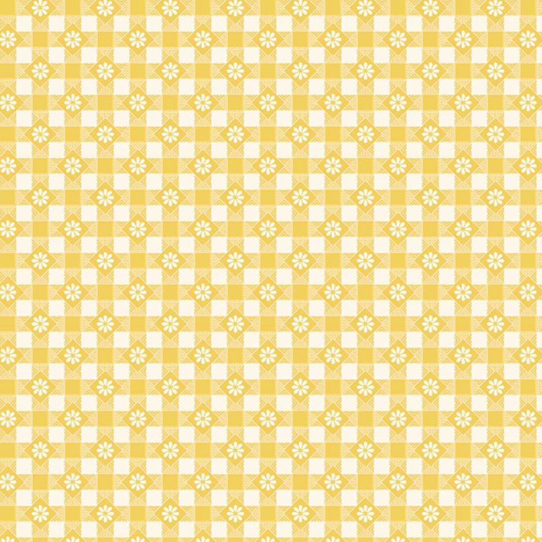 Aunt Grace Calicos - Picnic - Yellow