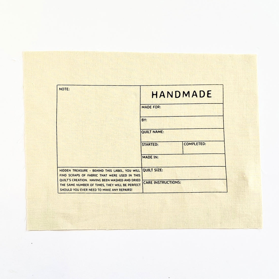 Postcard Quilt Labels
