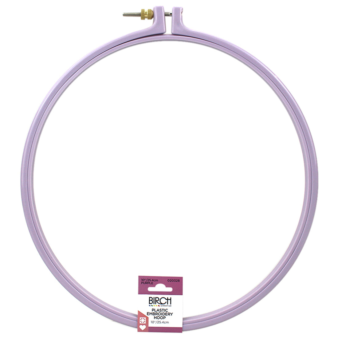 10" (25.4cm) Purple Plastic Embroidery Hoop