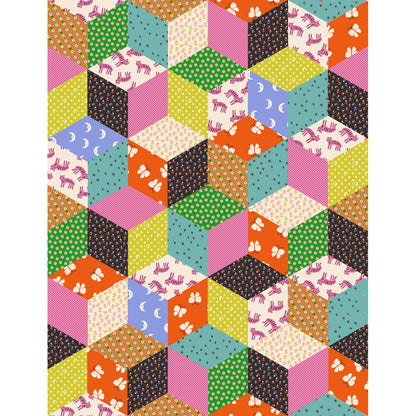 Ooh Lucky Lucky - Tumbling Blocks - Vivid