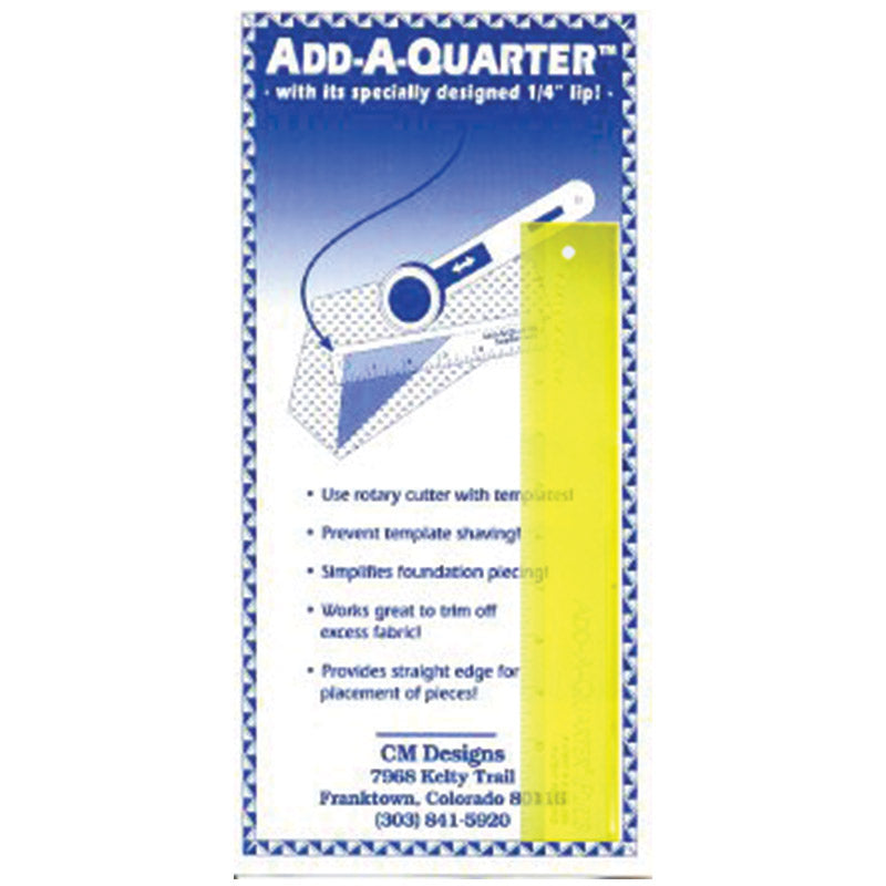 Add-A-Quarter Inch Ruler``