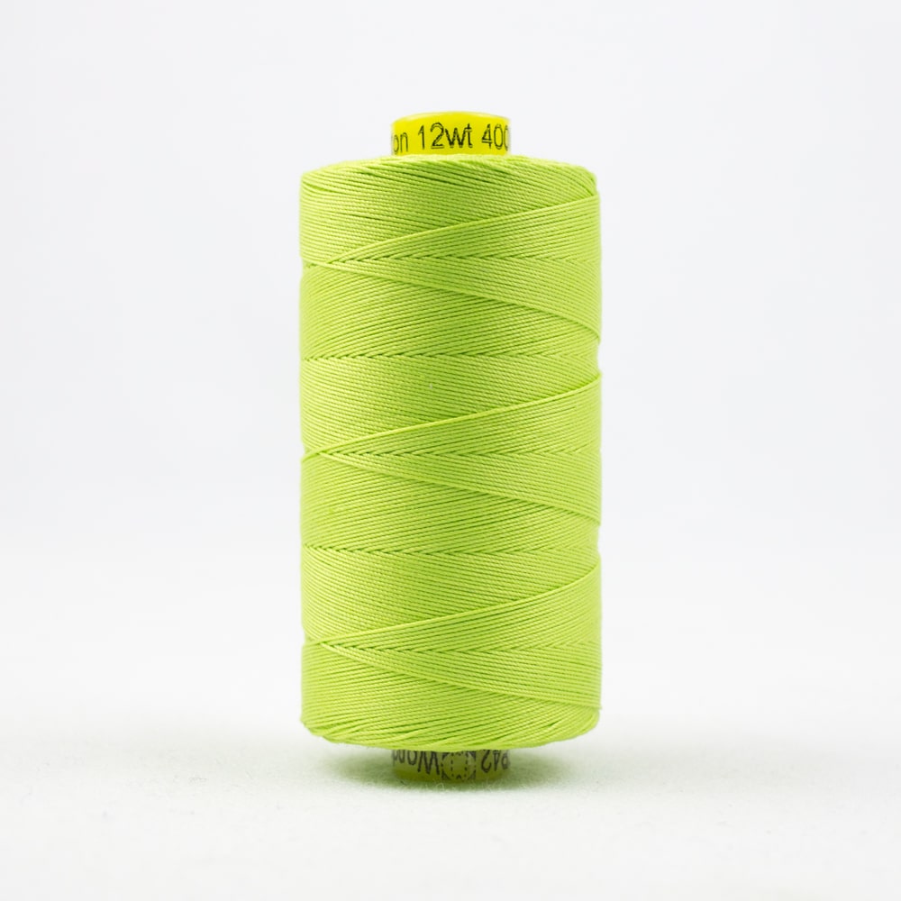 Spagetti 12wt Cotton Thread - SP42-Light Spring Green - 400m