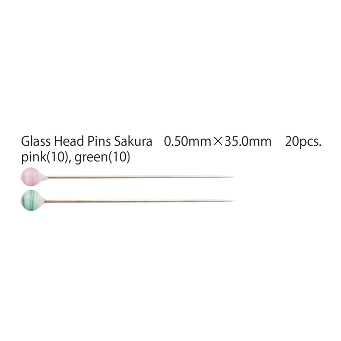 Tulip Glass-Head Pins - Sakura