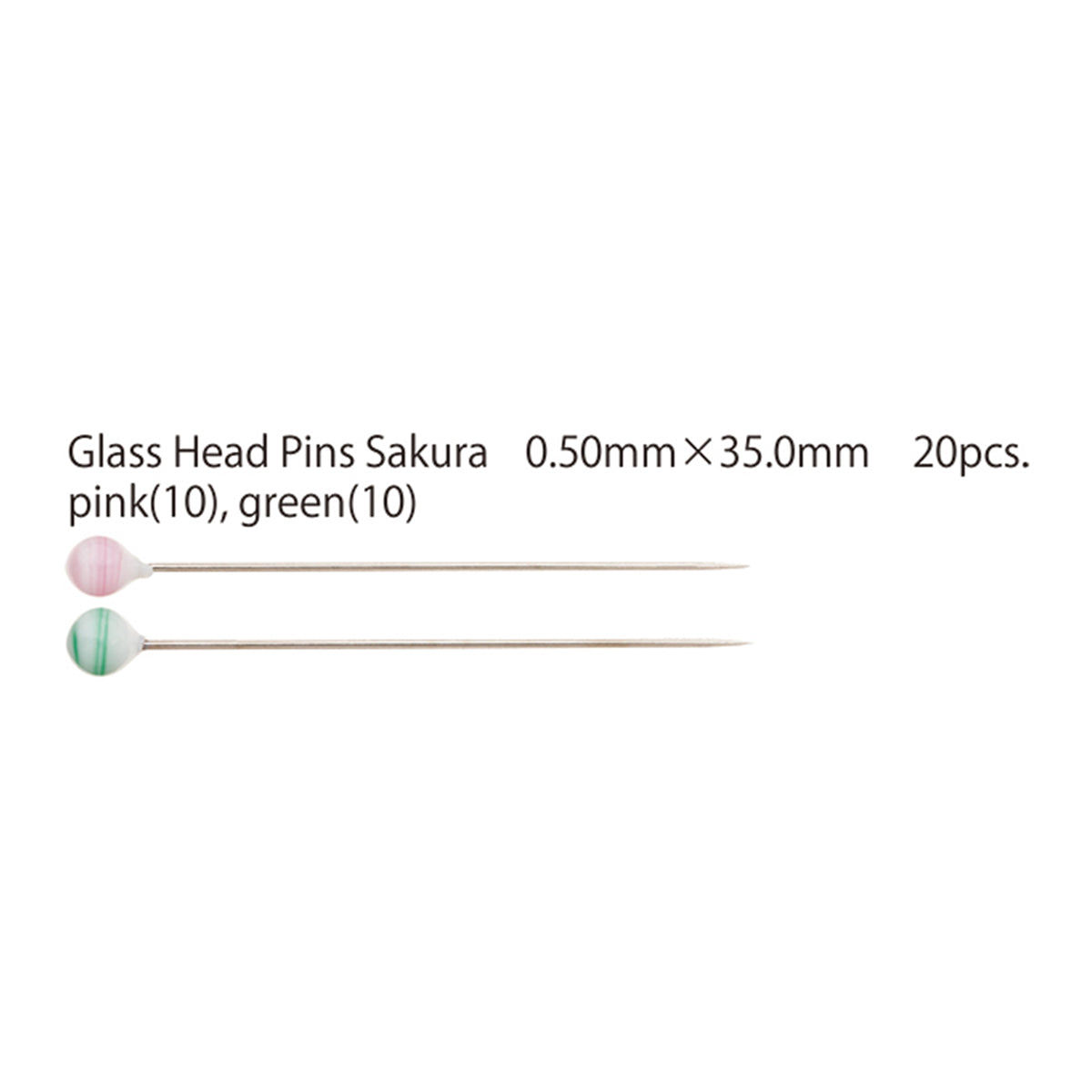 Tulip Glass-Head Pins - Sakura