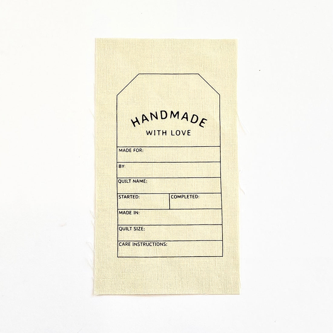 Swing Tag Quilt Labels