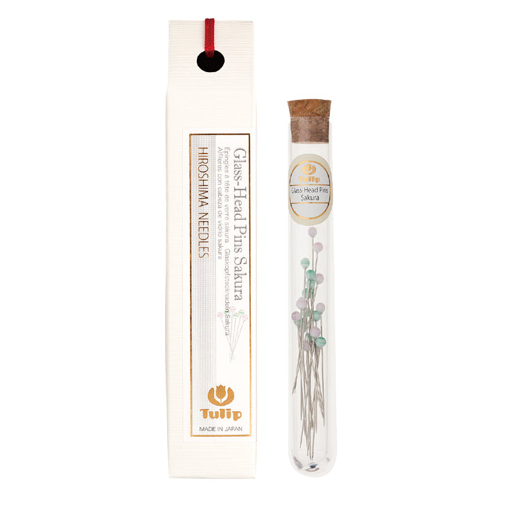 Tulip Glass-Head Pins - Sakura