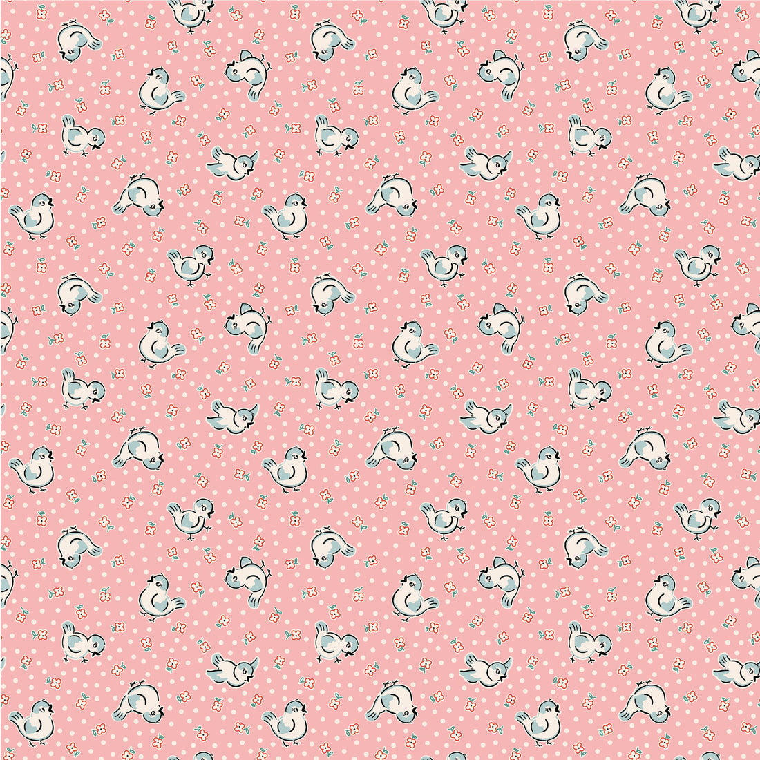 Home Sweet Home - Bluebirds - Pink