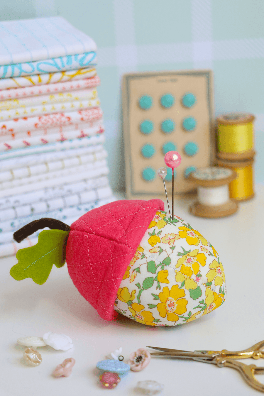 Acorn Pincushion Pattern - Amy Kallissa