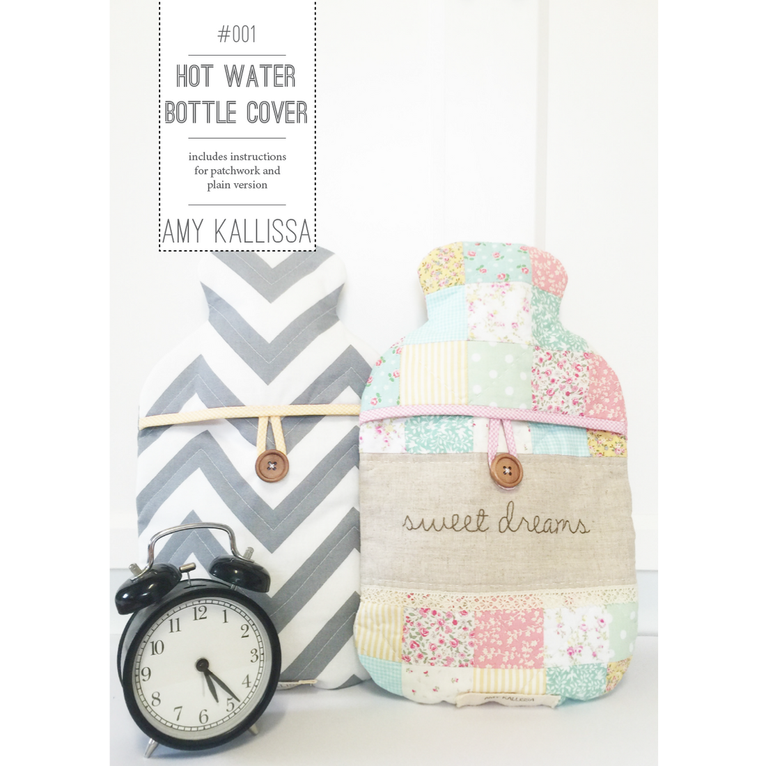 Hot Water Bottle Cover Paper Pattern