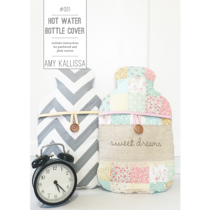 Hot Water Bottle Cover Paper Pattern