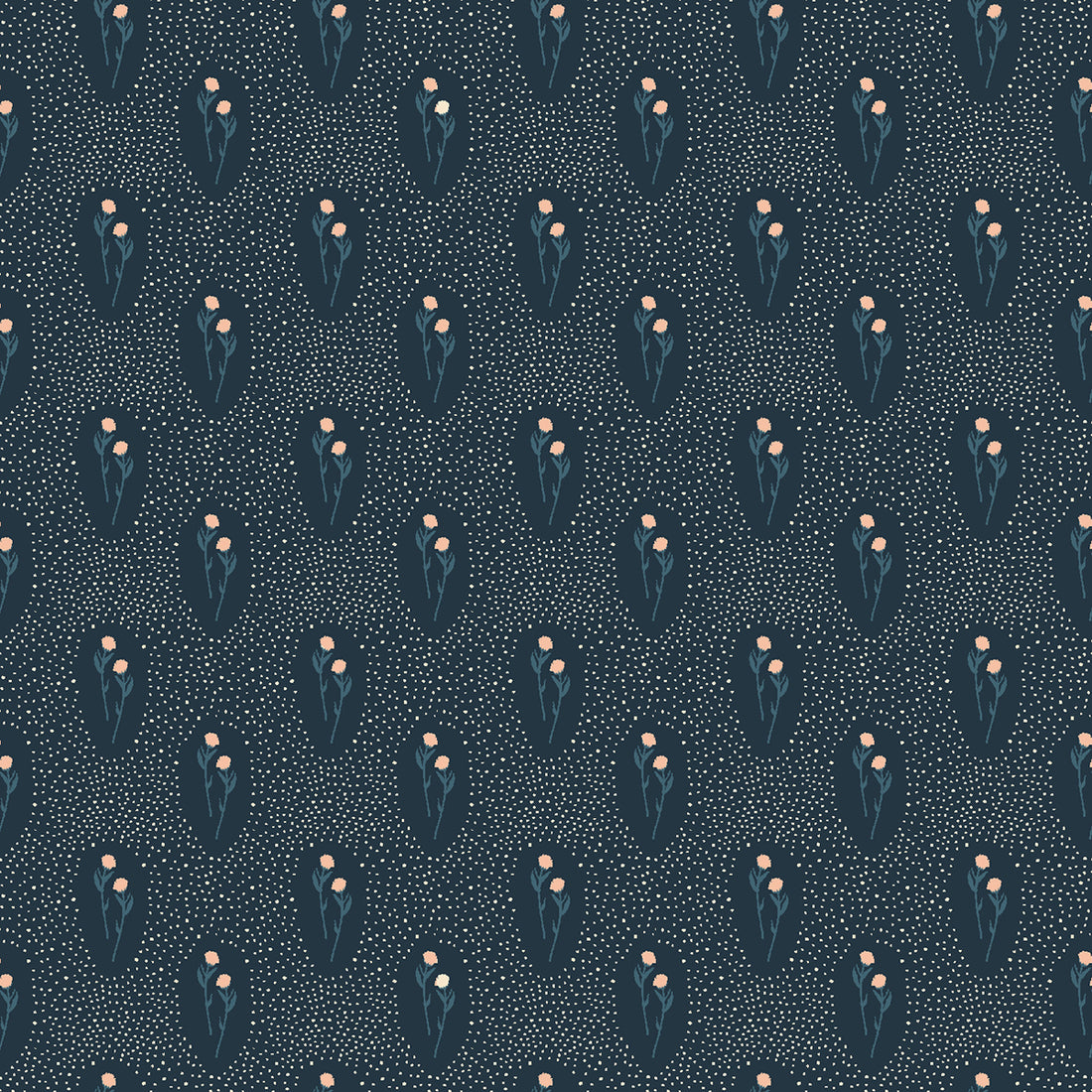 Summer Folk - Little Florets - Indigo