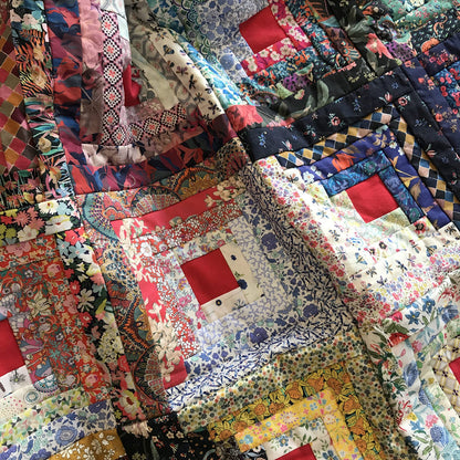 Liberty Manx Log Cabin Quilt Pattern