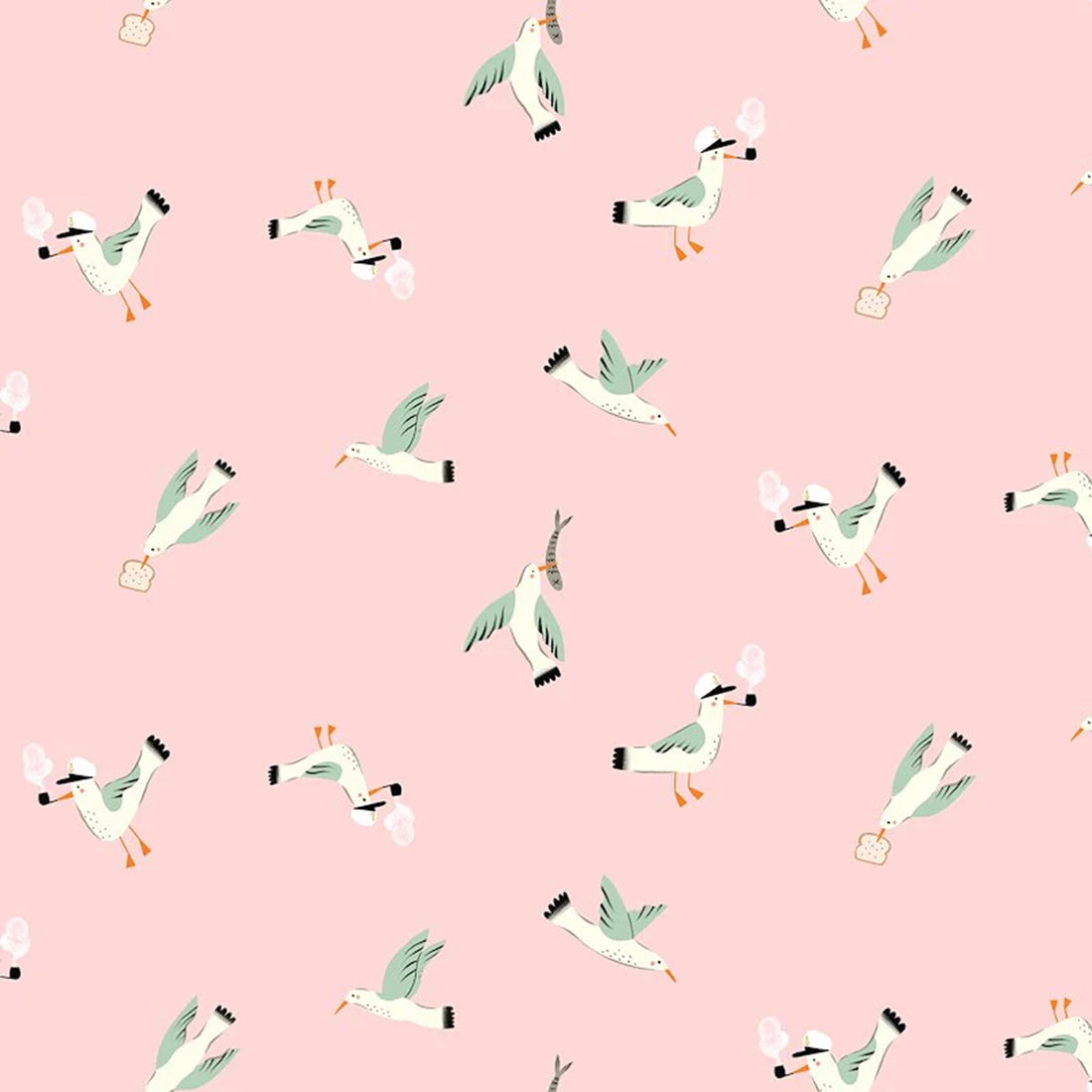 Seafarer - Seagulls - Blush