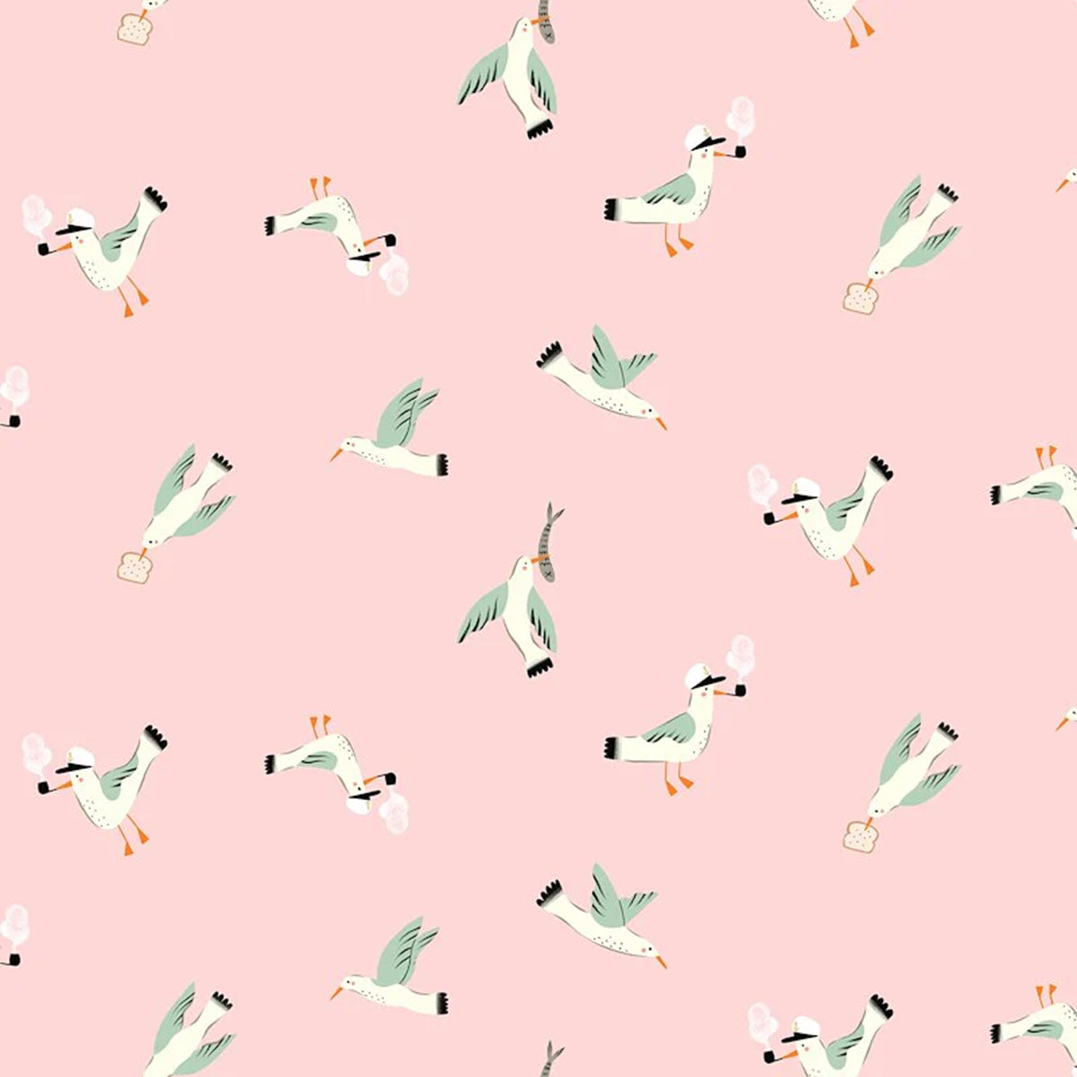 Seafarer - Seagulls - Blush