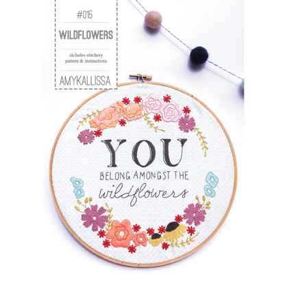 Wildflowers Stitchery Paper Pattern